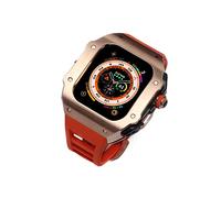 CHCWR Custodia per orologi di lusso kit di modelli di orologio fluoro ， per aggiornamento ultra 8 da 49 mm Sostituire il coperchio cinghia fluorobber