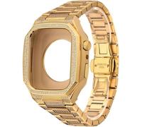 CHCWR Custodia per orologi in acciaio inossidabile Fanda d'oro