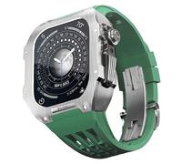 CHCWR Elastico della custodia per orologi di lusso in acciaio inossidabile ， per banda serie 44mm 6 5 4 SE Serie ， per banda 8 7 kit di modifica fai -da -te Series da 45 mm Sostituzione