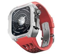CHCWR Elastico della custodia per orologi di lusso in acciaio inossidabile ， per banda serie 44mm 6 5 4 SE Serie ， per banda 8 7 kit di modifica fai -da -te Series da 45 mm Sostituzione