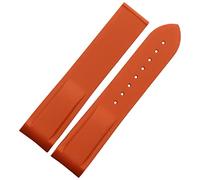 CHCWR Estremità curva 20 mm 22 mm cinghia di silicone in gomma per orologio omega a150 Seamaster 007 per cinghia di marca Mido (colore: nero nero, dimensione: 22mm)