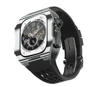 CHCWR Fantacca in fibra di carbonio in fibra di orologi in gomma , per SE/4/5/6/7/8/9 Serie 44/45mm Mod Mod Kit Accessori Sostituzione con strumento a banda