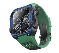 CHCWR Fantacca in fibra di carbonio in fibra di orologi in gomma , per SE/4/5/6/7/8/9 Serie 44/45mm Mod Mod Kit Accessori Sostituzione con strumento a banda