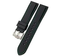 CHCWR Fascia d'oro in gomma 19mm 21mm 20mm 22mm 23,0 mm 24mm Fit per Skx Skx Waterproof Silicone Watch cinghia/rosso nero/19 mm