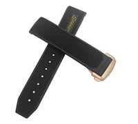 CHCWR Fascia d'oro in gomma 22mm 20mm 19mm 21mm Cingcio d'oro per Omega Speedmaster Heritage Seamaster Silicone Waterproof Sport Bracciale