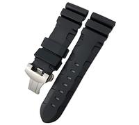 CHCWR Fascia d'oro in gomma 22mm 24mm 26 mm cinghia di orologio silicone per panerai un braccialetto impermeabile luminor pam