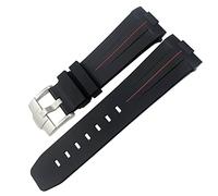 CHCWR Fascia d'oro in gomma per tudor Heritage Black Bay Bronzo Braccialetti sportivi impermeabili per pelagos 22mm da 24 mm cinghia di orologio (colore: blu verde, dimensione: fibbia nera 23 mm)