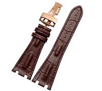 CHCWR Filla pieghevole in pelle di coccodrillo 28mm di guardia per AP 15703 26470SO Royal Oak Offshore Men Crocodile Sports Watch Strap