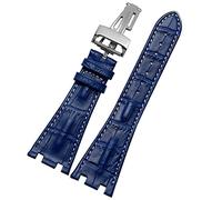 CHCWR Filla pieghevole in pelle di coccodrillo 28mm di guardia per AP 15703 26470SO Royal Oak Offshore Men Crocodile Sports Watch Strap