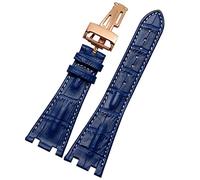 CHCWR Filla pieghevole in pelle di coccodrillo 28mm di guardia per AP 15703 26470SO ROYAL OAK OFSHORE UOMINI CROCODILE SPEGNO SPORT SPEGGIA