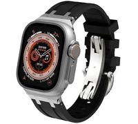 CHCWR Fluororuber, cinturino sportivo in silicone, per orologi serie Ultra 49 mm, 44 mm, 45 mm, 42 mm, 9, 8, 7, 6, 5, 4, SE Series, 42mm