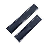 CHCWR Guarda accessori per cinturino monaco carrera da polso da polso a vitello glassato in pelle di orologio in pelle braccialette 22mm (colore: preto, dimensione: con fibbia nera)