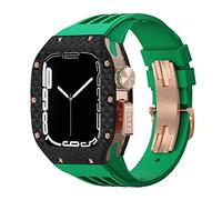 CHCWR Guarda il kit di modifica della banda , per 44 mm 45 mm , custodia per orologi in fibra di carbonio , per serie 8 7 6 5 4 se sport sports in gomma kit
