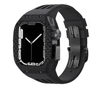 CHCWR Guarda il kit di modifica della banda , per 44 mm 45 mm , custodia per orologi in fibra di carbonio , per serie 8 7 6 5 4 se sport sports in gomma kit