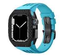 CHCWR Guarda il kit di modifica della banda , per 44 mm 45 mm , custodia per orologi in fibra di carbonio , per serie 8 7 6 5 4 se sport sports in gomma kit