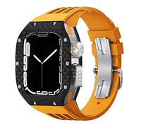 CHCWR Guarda il kit di modifica della banda , per 44 mm 45 mm , custodia per orologi in fibra di carbonio , per serie 8 7 6 5 4 se sport sports in gomma kit
