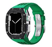 CHCWR Guarda il kit di modifica della banda , per 44 mm 45 mm , custodia per orologi in fibra di carbonio , per serie 8 7 6 5 4 se sport sports in gomma kit