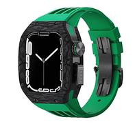 CHCWR Guarda il kit di modifica della banda ， per 44 mm 45 mm ， custodia per orologi in fibra di carbonio ， per serie 8 7 6 5 4 se sport sports in gomma kit