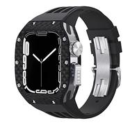 CHCWR Guarda il kit di modifica della banda , per 44 mm 45 mm , custodia per orologi in fibra di carbonio , per serie 8 7 6 5 4 se sport sports in gomma kit