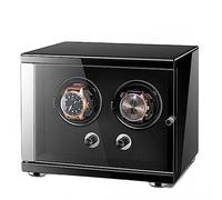 CHCWR Guarda Winder per Orologi Automatici Box in Legno Massiccio per 2 Orologi Orologi Turner con Motori tranquilli per l'adattatore di Orologi da Donna e da Uomo Alimentato
