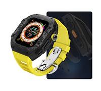 CHCWR Kit di modifica Custodia in fibra di carbonio , per Ultra 9 8 7 6 5 4 SE Metal Bezel Mod Kit , per set di fasce in gomma da 49 mm 45 mm 44 mm