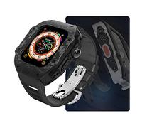 CHCWR Kit di modifica Custodia in fibra di carbonio , per Ultra 9 8 7 6 5 4 SE Metal Bezel Mod Kit , per set di fasce in gomma da 49 mm 45 mm 44 mm