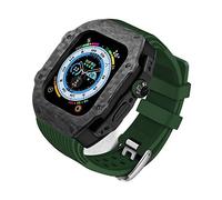 CHCWR Kit di modifica Custodia in fibra di carbonio , per Ultra 9 8 7 6 5 4 SE Metal Bezel Mod Kit , per set di fasce in gomma da 49 mm 45 mm 44 mm