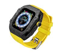 CHCWR Kit di modifica Custodia in fibra di carbonio , per Ultra 9 8 7 6 5 4 SE Metal Bezel Mod Kit , per set di fasce in gomma da 49 mm 45 mm 44 mm
