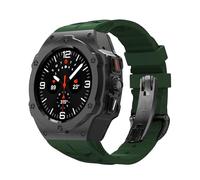 CHCWR Kit di modifica in lega per Galaxy Watch 7 Ultra 47mm Metal Case per Galaxy Watch 7 Ultra Fluororber Cinghia Mod Kit Mod Kitbande