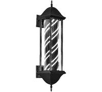 CHCWR Lampada Leggera a Parete da Esterno Barbiere per Barbiere per Salone per Salone Rotante e Illuminate Strisce Bianche Nere