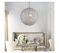 CHCWR Moderno Lampada a Ciondolo a Base di ciondoli a Base di Crystal a Sfera di Cristallo Decorazione per la casa Vivente Lampada a soffitto Sala da Pranzo, Luce appesa a LED