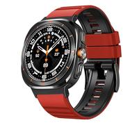 CHCWR Nessun cinturino in silicone per Galaxy Watch 7 Ultra 47mm Bracciale a banda ad anello per Galaxy Watch Ultra Quick Blavband