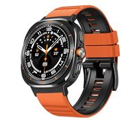 CHCWR Nessun cinturino in silicone per Galaxy Watch 7 Ultra 47mm Bracciale a banda ad anello per Galaxy Watch Ultra Quick Blavband