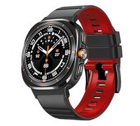 CHCWR Nessun cinturino in silicone per Galaxy Watch 7 Ultra 47mm Bracciale a banda ad anello per Galaxy Watch Ultra Quick Blavband