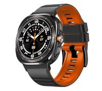 CHCWR Nessun cinturino in silicone per Galaxy Watch 7 Ultra 47mm Bracciale a banda ad anello per Galaxy Watch Ultra Quick Blavband