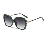 CHCWR Occhiali da sole quadrati di modo delle donne di stile di tendenza occhiali da sole per signora Vintage sfumature sfumato UV400 Streetwear Eyewear, Verde, Taglia unica