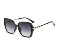 CHCWR Occhiali da sole quadrati di modo delle donne di stile di tendenza occhiali da sole per signora Vintage sfumature sfumato UV400 Streetwear Eyewear, Nero , Taglia unica