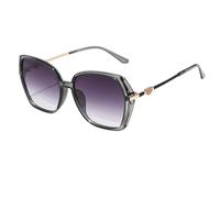 CHCWR Occhiali da sole quadrati di modo delle donne di stile di tendenza occhiali da sole per signora Vintage sfumature sfumato UV400 Streetwear Eyewear, Grigio chiaro., Taglia unica