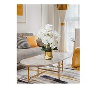 CHCWR Orchid Flowers Artificiale Phalaenopsis Fallo Fiore con Ceramica VASAGGIO Decorazioni FINORE FOWERS SEGGI