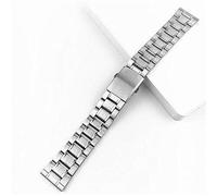 CHCWR Orologi cinghia in acciaio inossidabile orologio da orologio bracciale argento di guardia in metallo con chiusura pieghevole per uomini donne 12/14/16/18/20/22 mm Bracciale