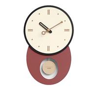 CHCWR Orologio da Parete Decorativo con Orologio da Parete a Parete in Legno a Pendolo Orologio da Parete Rustico Silenzioso Ideale per Il Soggiorno Non ticchettio