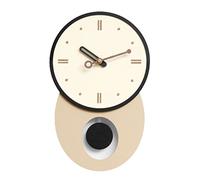 CHCWR Orologio da Parete Decorativo con Orologio da Parete a Parete in Legno a Pendolo Orologio da Parete Rustico Silenzioso Ideale per Il Soggiorno Non ticchettio