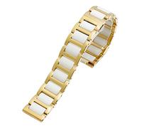 CHCWR Per donna uomo in acciaio in acciaio in acciaio in acciaio in acciaio in acciaio inossidabile Combinazione 12 14 15 16 18 20 22 mm Cingcio d'oro della moda Orologio da polso