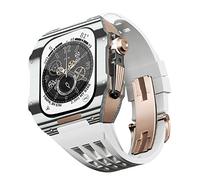 CHCWR Per la banda 9 8 7 6 SE 5 4 Serie 44mm 45 mm Mod Mod Kit , Accessori per la sostituzione dell'orologio per orologi per orologi in gomma in fibra di carbonio