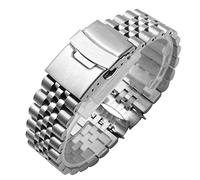 CHCWR Per n. 5 SKX009 SKX007 SKX175 SKX173 cinghia in acciaio inossidabile solido 20mm 22mm Accessori per orologi Man Accessori per orologi Bracciale (colore: tre perle, dimensioni: 20mm)