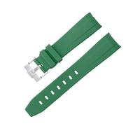 CHCWR Per omega speedmaster orologio di sostituzione della fascia curva senza gap maschi in gomma da donna 20mm 21mm 2mm 2 mm di orologio d'orologio in argento rosa oro fibbia nera