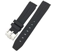 CHCWR per sottomariner Hulk GMT Milgauss Yacht Master Deepsea Guppa di orologio in gomma 19mm 20mm 21mm 22mm Strap in silicone (colore: arancione, dimensione: fibbia dorata da 20 mm)