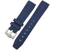 CHCWR per sottomariner Hulk GMT Milgauss Yacht Master Deepsea Guppa di orologio in gomma 19mm 20mm 21mm 22mm Strap in silicone (colore: arancione, dimensione: fibbia dorata da 20 mm)