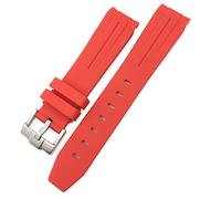 CHCWR per sottomariner Hulk GMT Milgauss Yacht Master Deepsea Guppa di orologio in gomma 19mm 20mm 21mm 22mm Strap in silicone (colore: arancione, dimensione: fibbia dorata da 20 mm)