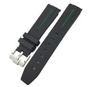 CHCWR per sottomariner Hulk GMT Milgauss Yacht Master Deepsea Guppa di orologio in gomma 19mm 20mm 21mm 22mm Strap in silicone (colore: arancione, dimensione: fibbia dorata da 20 mm)